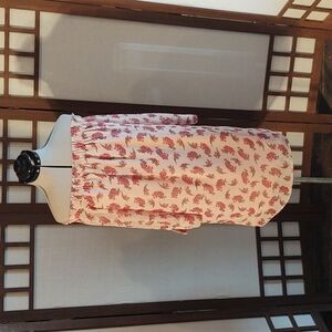 James & Erin Floral Off the Shoulder Pink Dress Sz M